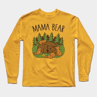 Mama Bear & Cubs Long Sleeve T-Shirt